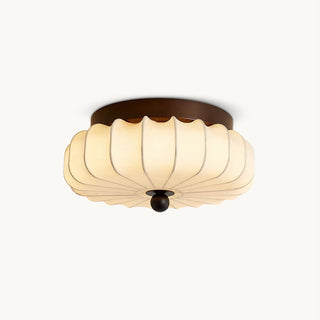 Kateo Vintage Wood Fabric Ceiling Light