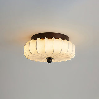 Kateo Vintage Wood Fabric Ceiling Light