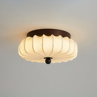Kateo Vintage Wood Fabric Ceiling Light