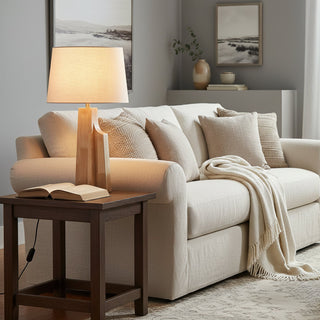 Linden Minimalist Wooden Table Lamp