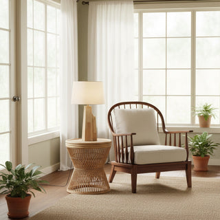 Linden Minimalist Wooden Table Lamp