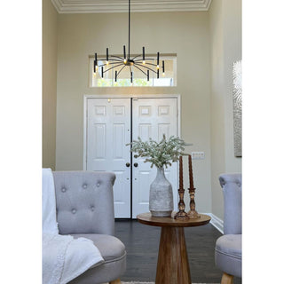 Kendall Sculptural Metal Chandelier