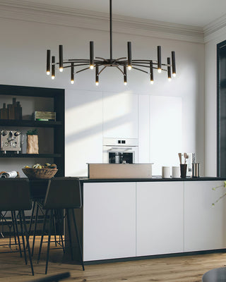 Kendall Sculptural Metal Chandelier