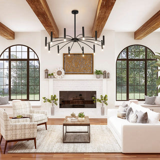 Kendall Sculptural Metal Chandelier
