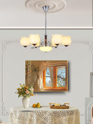 Keston Contemporary Glass Chandelier