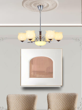 Keston Contemporary Glass Chandelier