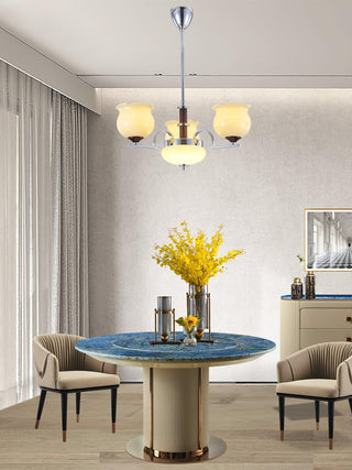 Keston Contemporary Glass Chandelier