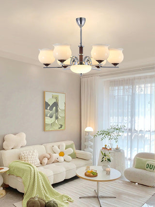 Keston Contemporary Glass Chandelier