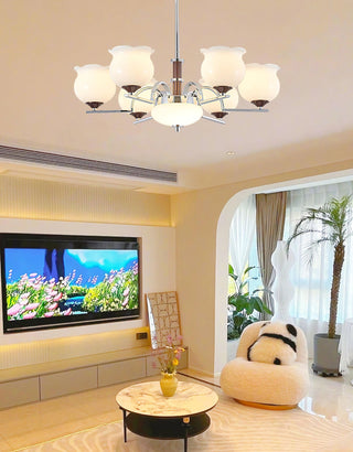 Keston Contemporary Glass Chandelier