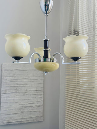 Keston Contemporary Glass Chandelier