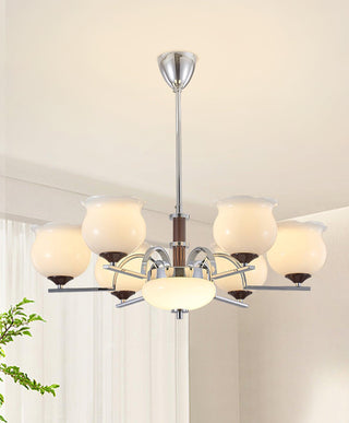 Keston Contemporary Glass Chandelier