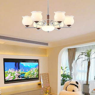 Keston Contemporary Glass Chandelier