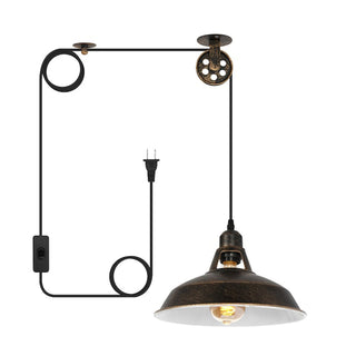 Kighsin Pulley Mid-Century Modern Iron Pendant Light