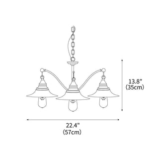 Kilraghts Vintage Iron Chandelier