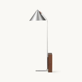 Axel Minimalist Metal & Wood Floor Lamp
