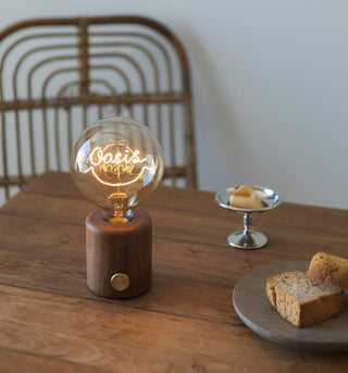 Oasis Minimalist Wood Table Lamp