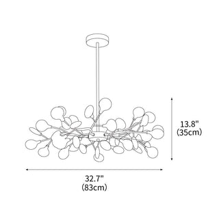 LED Firefly Sputnik Contemporary Iron Chandelier