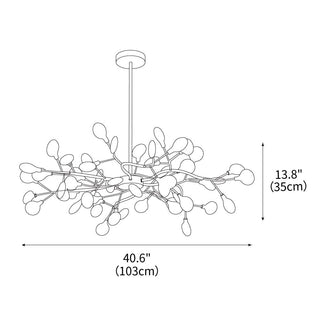 LED Firefly Sputnik Contemporary Iron Chandelier