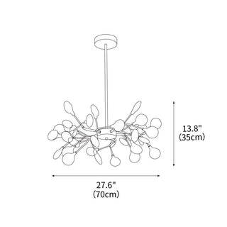 LED Firefly Sputnik Contemporary Iron Chandelier