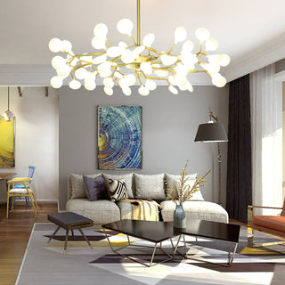 LED Firefly Sputnik Contemporary Iron Chandelier