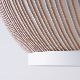 Lantern Carbon Steel Fabric Globe Pendant Light