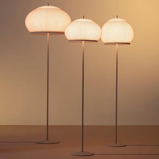 Lantern Knit Oriental Fabric Floor Light