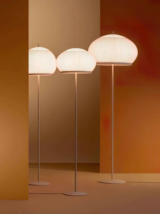 Lantern Knit Oriental Fabric Floor Light