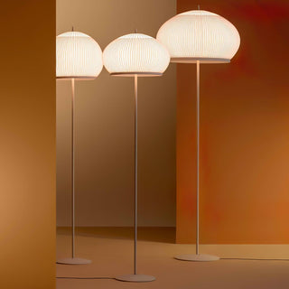 Lantern Knit Oriental Fabric Floor Light