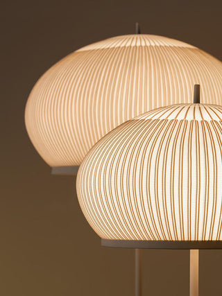 Lantern Knit Oriental Fabric Floor Light