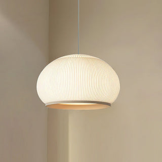 Lantern Carbon Steel Fabric Globe Pendant Light