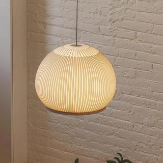 Lantern Carbon Steel Fabric Globe Pendant Light