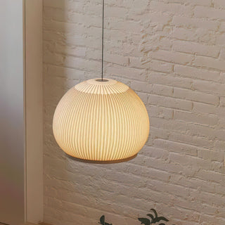 Lantern Carbon Steel Fabric Globe Pendant Light