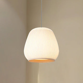 Lantern Carbon Steel Fabric Globe Pendant Light