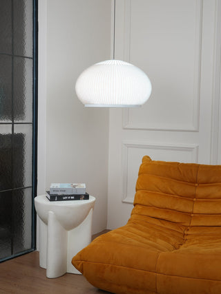Lantern Carbon Steel Fabric Globe Pendant Light