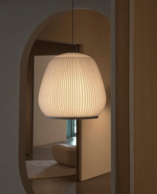 Lantern Carbon Steel Fabric Globe Pendant Light