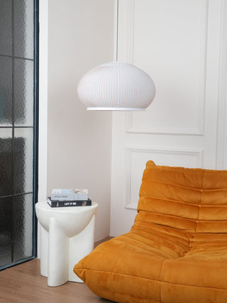 Lantern Carbon Steel Fabric Globe Pendant Light