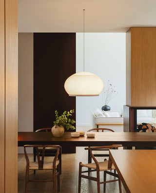 Lantern Carbon Steel Fabric Globe Pendant Light