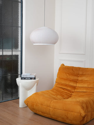 Lantern Carbon Steel Fabric Globe Pendant Light