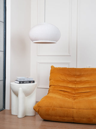 Lantern Carbon Steel Fabric Globe Pendant Light