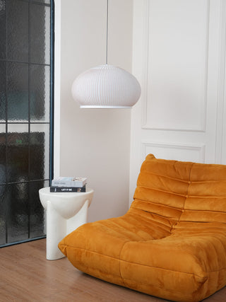 Lantern Carbon Steel Fabric Globe Pendant Light