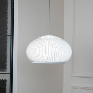 Lantern Carbon Steel Fabric Globe Pendant Light