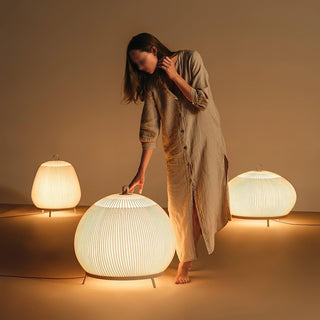 Lantern Knit Wabi-Sabi Fabric Table Light