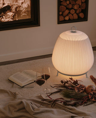 Lantern Knit Wabi-Sabi Fabric Table Light