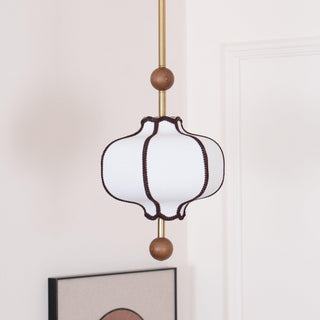Lantern Oriental Cloth Pendant Light
