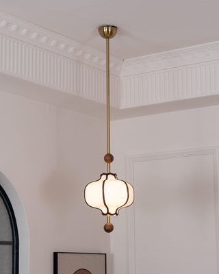 Lantern Oriental Cloth Pendant Light