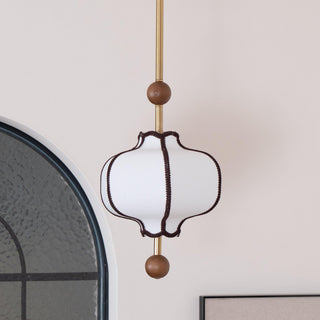Lantern Oriental Cloth Pendant Light