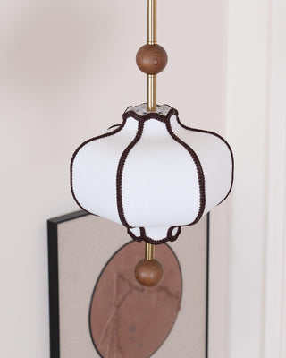 Lantern Oriental Cloth Pendant Light