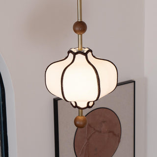 Lantern Oriental Cloth Pendant Light
