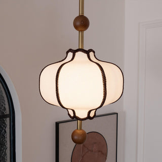 Lantern Oriental Cloth Pendant Light