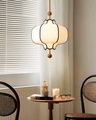 Lantern Oriental Cloth Pendant Light